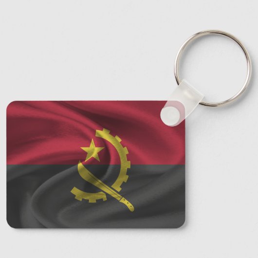 Angola Flag Sleutelhanger (Voorkant)
