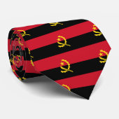 Angola Flag Stropdas (Opgerold)