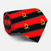 Angola Flag Stropdas (Opgerold)
