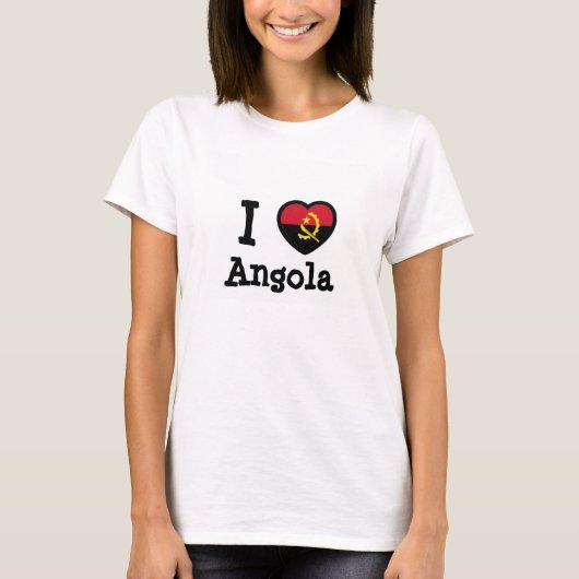 Angola Flag T-shirt (Voorkant)