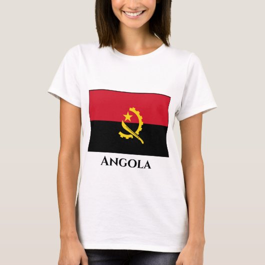Angola Flag T-shirt (Voorkant)