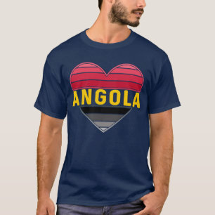 Angola hart, ik hou van Angola T-shirt