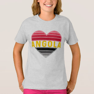 Angola hart, ik hou van Angola T-shirt