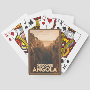 Angola Lubango Travel Art Vintage Pokerkaarten
