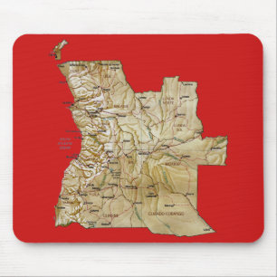 Angola Map Mousepad Muismat