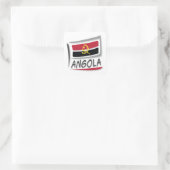 Angola Pride X Vlag Vierkante Sticker (Tas)