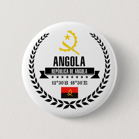 Angola Ronde Button 5,7 Cm (Voorkant)