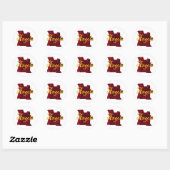 Angola Ronde Sticker (Vel)