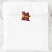 Angola Ronde Sticker (Tas)