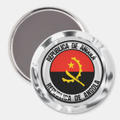 Angola Round Emblem Magneet (Voorkant / Achterkant)