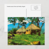 Angola, traditioneel dorp, plateau van Benguela Briefkaart (Voorkant / Achterkant)