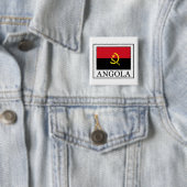 Angola Vierkante Button 5,1 Cm (In situ)