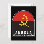 Angola vlag Emblem  Briefkaart (Voorkant / Achterkant)
