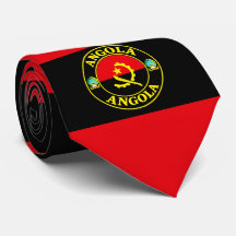 Angola Vlag Halsdas, Stijlvolle Angolese Das.