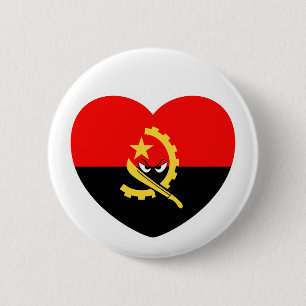 Angolan heart - For real Angolans. Ronde Button 5,7 Cm