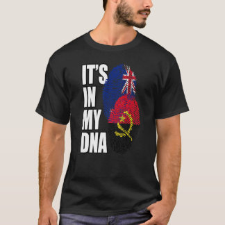 Angolees en Zelanian Mix DNA Flag Heritage T-shirt