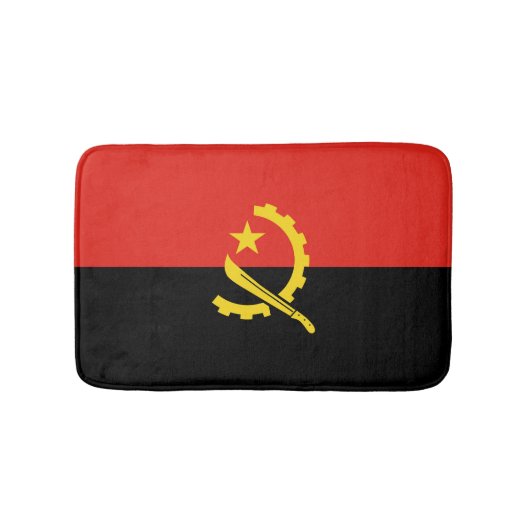 Angolese vlag badmat (Voorkant)