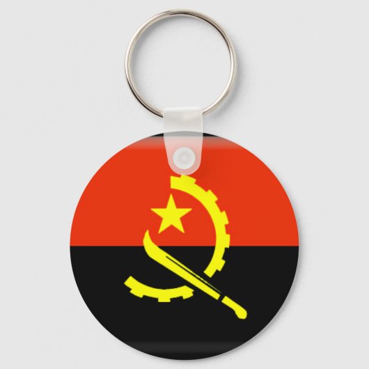 Angolese vlag sleutelhanger (Voorkant)