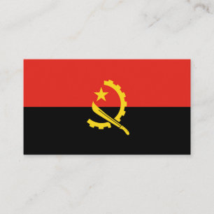 Angolese vlag visitekaartje