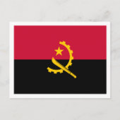 Angolese vlag, vlag van Angola Briefkaart (Voorkant)