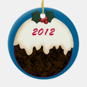 Angora Chèvre Santa Hat Ornement de Noël (Dos)