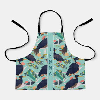 Angora Geit Bloemen Kleurrijk Aangepast Patroon Schort