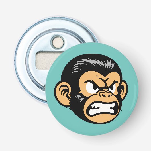 Angry Ape Button Flesopener (Voorkant)