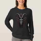 Angry Baphomet  Occult Gothic Demon T-shirt (Voorkant)