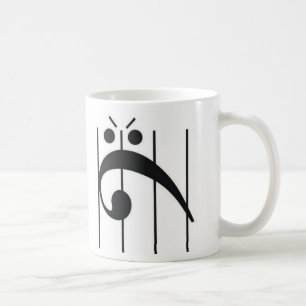 Angry Bass Clef Koffiemok
