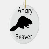 Angry beaver keramisch ornament (Rechts)
