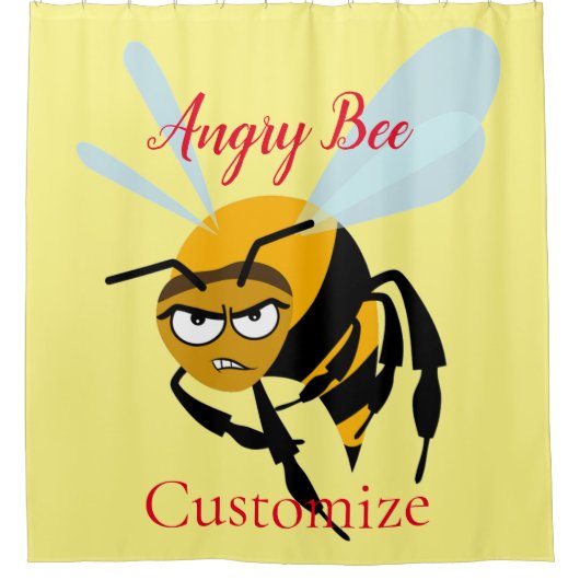 Angry Bee Thunder_Cove Douchegordijn (Voorkant)
