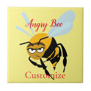 Angry Bee Thunder_Cove Tegeltje