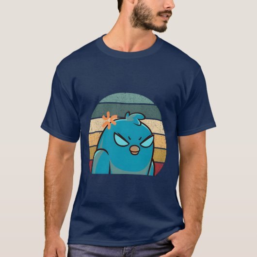 Angry Bird grappig T-shirt (Voorkant)