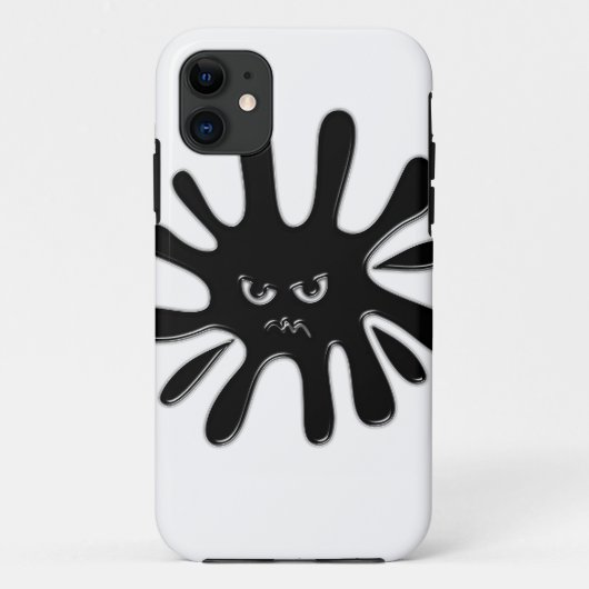 Angry Black Paint Splatter Case-Mate iPhone Case (Achterkant)