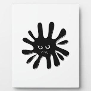 Angry Black Paint Splatter Fotoplaat