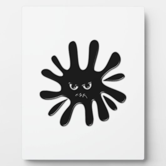 Angry Black Paint Splatter Fotoplaat (Voorkant)