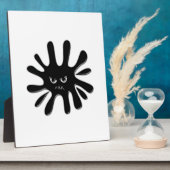 Angry Black Paint Splatter Fotoplaat (Zijkant)