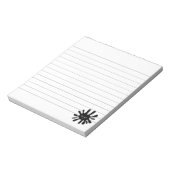 Angry Black Paint Splatter Lined Notitieblok (Gedraaid)