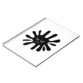 Angry Black Paint Splatter Notitieboek (Linkerzijde)