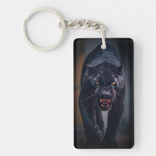 Angry Black Panther Sleutelhanger