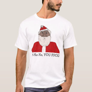 Angry Black Santa Claus, die je een prettige feest T-shirt