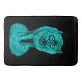 Angry Black Wolf in de nacht Badmat (Voorkant)