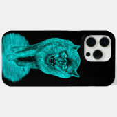 Angry Black Wolf in de nacht Case-Mate iPhone Case (Achterkant (horizontaal))