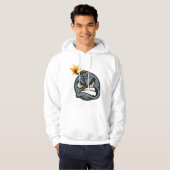 Angry Bomb Cartoon Hoodie - Grumpy Graphic (Voorkant volledig)