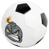 Angry Bomb Cartoon Soccer Ball - Grumpy Graphic  (3/4)