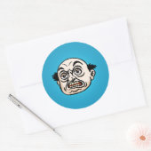 Angry Boss Ronde Sticker (Envelop)