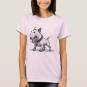Angry Bullterrier T-shirt (Voorkant)