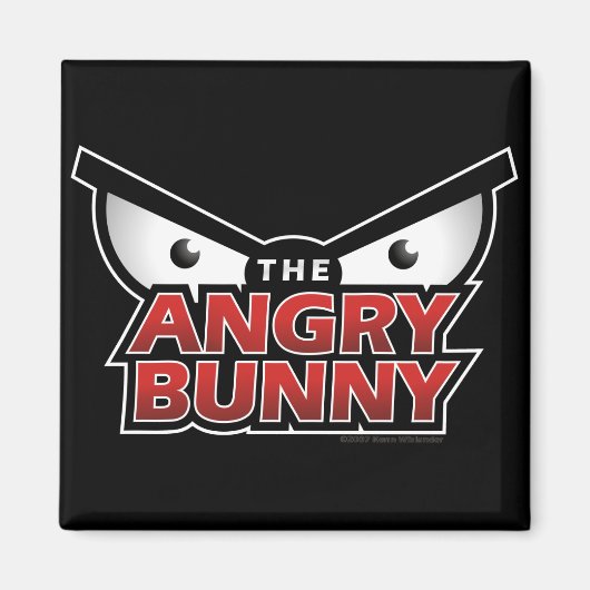 Angry Bunny Abstracte magneet (Voorkant)