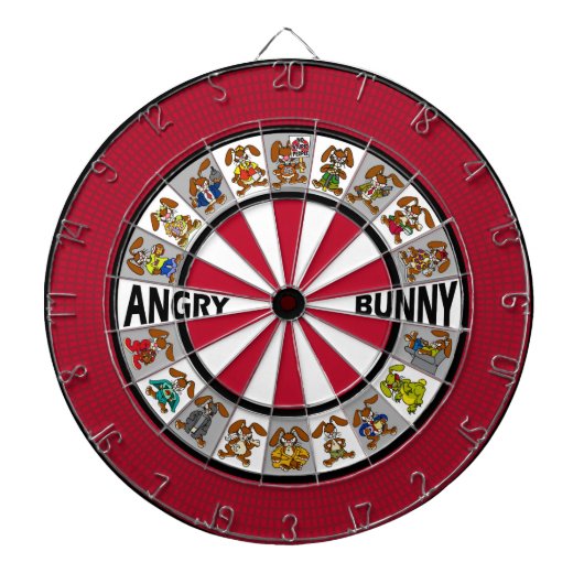 Angry Bunny Dart Board Dartbord (Voorkant)