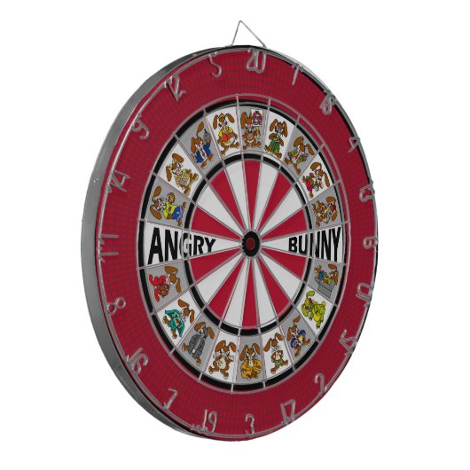 Angry Bunny Dart Board Dartbord (Voorkant Links)